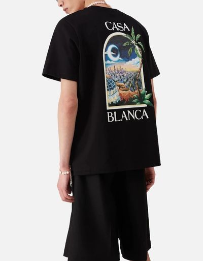 Casablanca La Night Black Graphic T